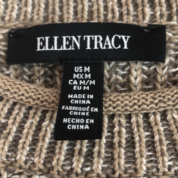 Ellen Tracy Roll Neck Knit Sweater Medium - Picture 4 of 9